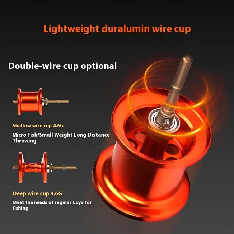 Cadence Elf II Baitcast Fishing Reel 93g GCV Material Super