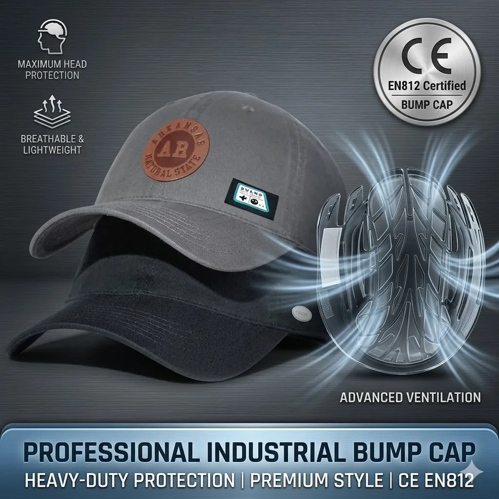Gorra ABS ligera de algodón transpirable: gorra de béisbol de seguridad para trabajo al aire libre, ciclismo y protección industrial