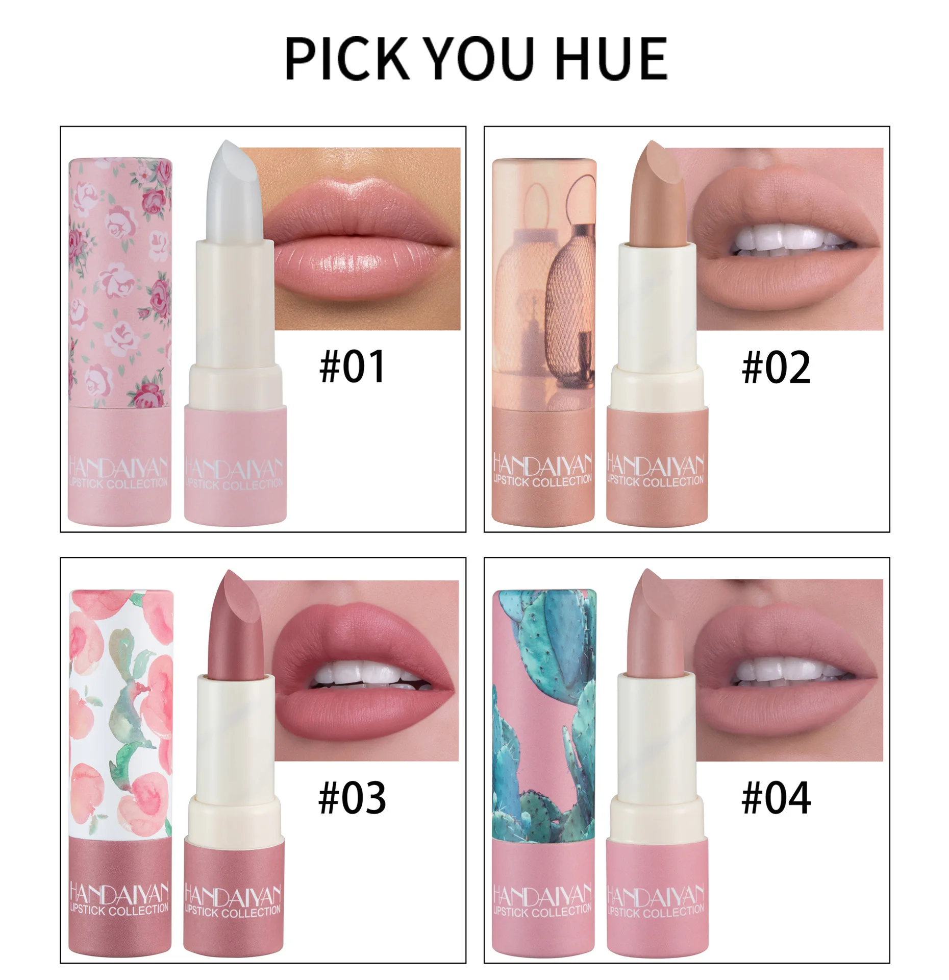 Description Picture 5 of itemLipstick Velvet Matte New Nude Moisturizing Tint Lip Balm Cream Pigment 8-color Luxury Lip Makeup Waterproof Cosmetic
