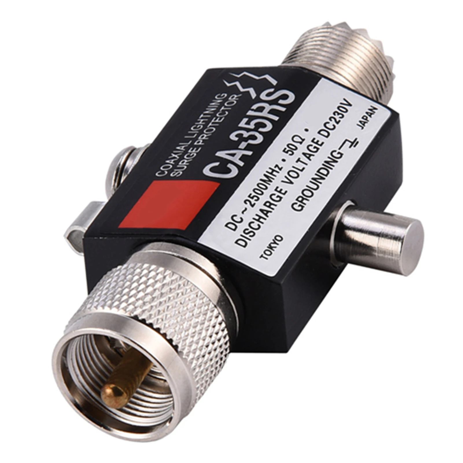 CA-35RS Coaxial Lightning Surge Protector Arrester Male to Female UHF Connector 0-2500MHz 400w 50 ohms
