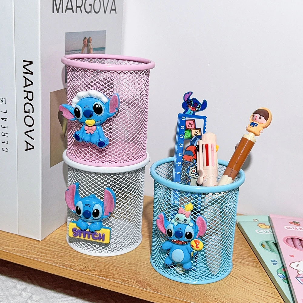 1pcs Cute Cartoon Metal Pencil Holder for Office and Home, Cosmetic Storage, Holiday Gift for Students Perfect Desktop Storage 2