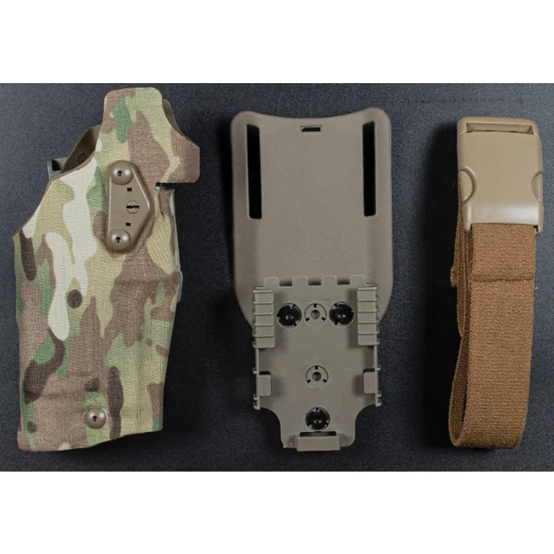 

Quick-Release Waist Leggings Cover Glock 17 X300 Automatic Locking System Fork Lighting Protective Cover Pistol Holster