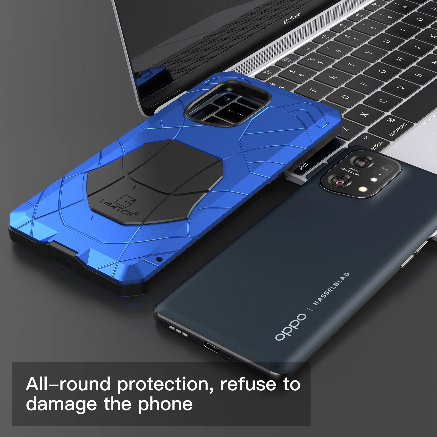 Original Imatch Aluminum Metal Silicone Shockproof Phone Cases For Oppo Find X6 X5 X3 Pro Dirt Shock Proof Armor Duty Case Cover