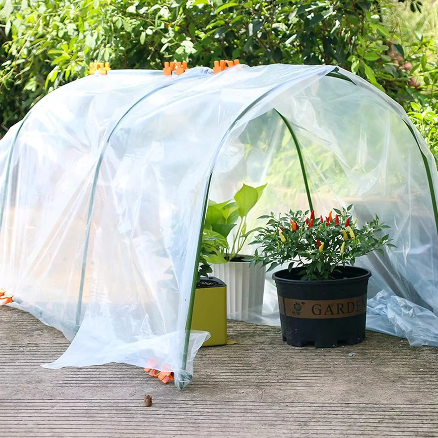 12x25 ft.Greenhouse Plastic Sheeting Film , 2.4mil Clear UV Resistant Replacement Cover, Horticulture, Gardening and Agricul