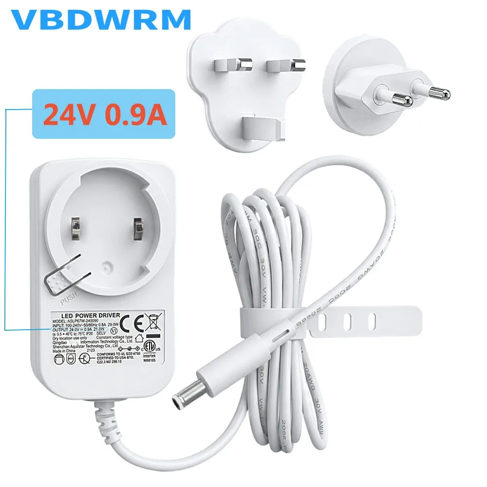 Yeelight 스마트 스트립 라이트 1S 전원 공급 장치 어댑터 24V LED 전원 드라이버-24V-0.9A-DC 4.0X1.7mm 플러그용 24V 교체용 충전기 ?
