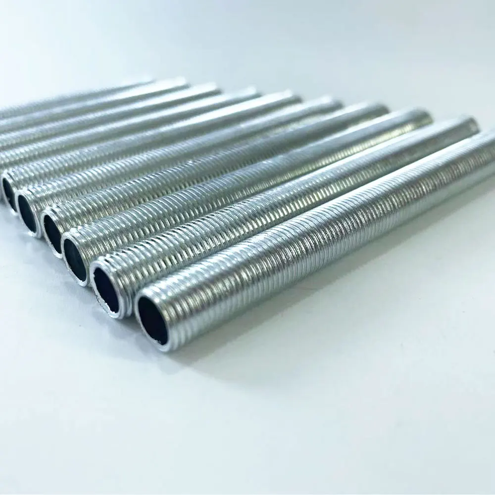 Aluminum Alloy Tube Long Threaded Tube Screw Hollow Iron For Lamp Holder Fixing Metal Lighting Accessories