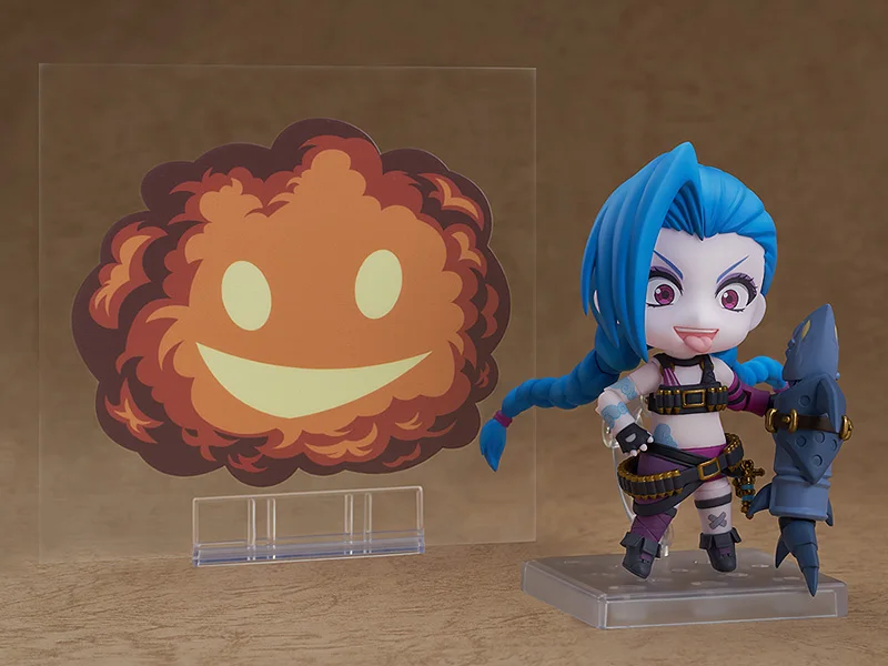 Оригинальная Аниме Фигурка LOL Arcane экшн-фигурка Jinx со сменной головой sculture Большая