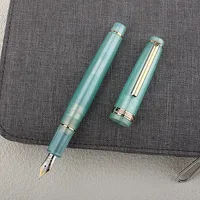 Jinhao 82 Fountain Pen Acrylic Ink Pen Spin Golden EF F Nib Elegante Business Office School Supplies Writing Pen 2