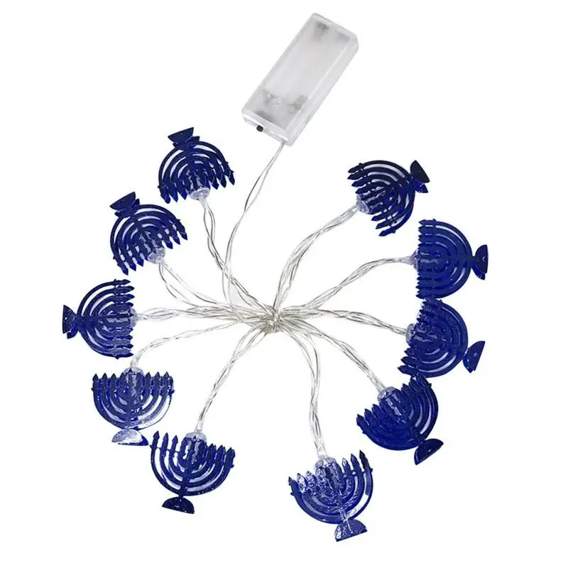 

Hanukkah String Light LED String Lights For Chanukah Battery Operated Hanukkah LED Light Decoration For Fireplace Bedroom Window