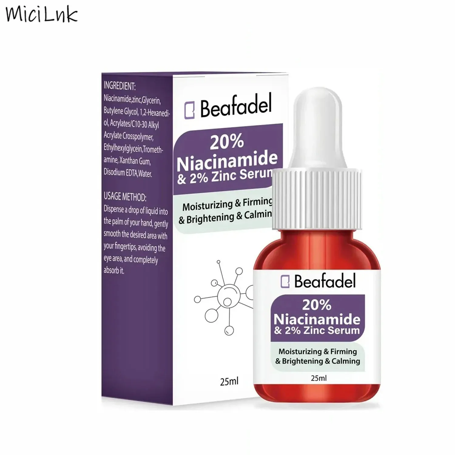 Plant 20% Niacinamide Face Serum Hyaluronic Acid Moisturizing Niacinamide Facial Serum Skin care facial serum facial essence retinol face serum salicylic acid facial serum