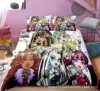 Monster High Bedding Set Single Twin Full Queen King Size Anime Bed Set Aldult Kid Bedroom Duvetcover Sets 3D Print 015 4
