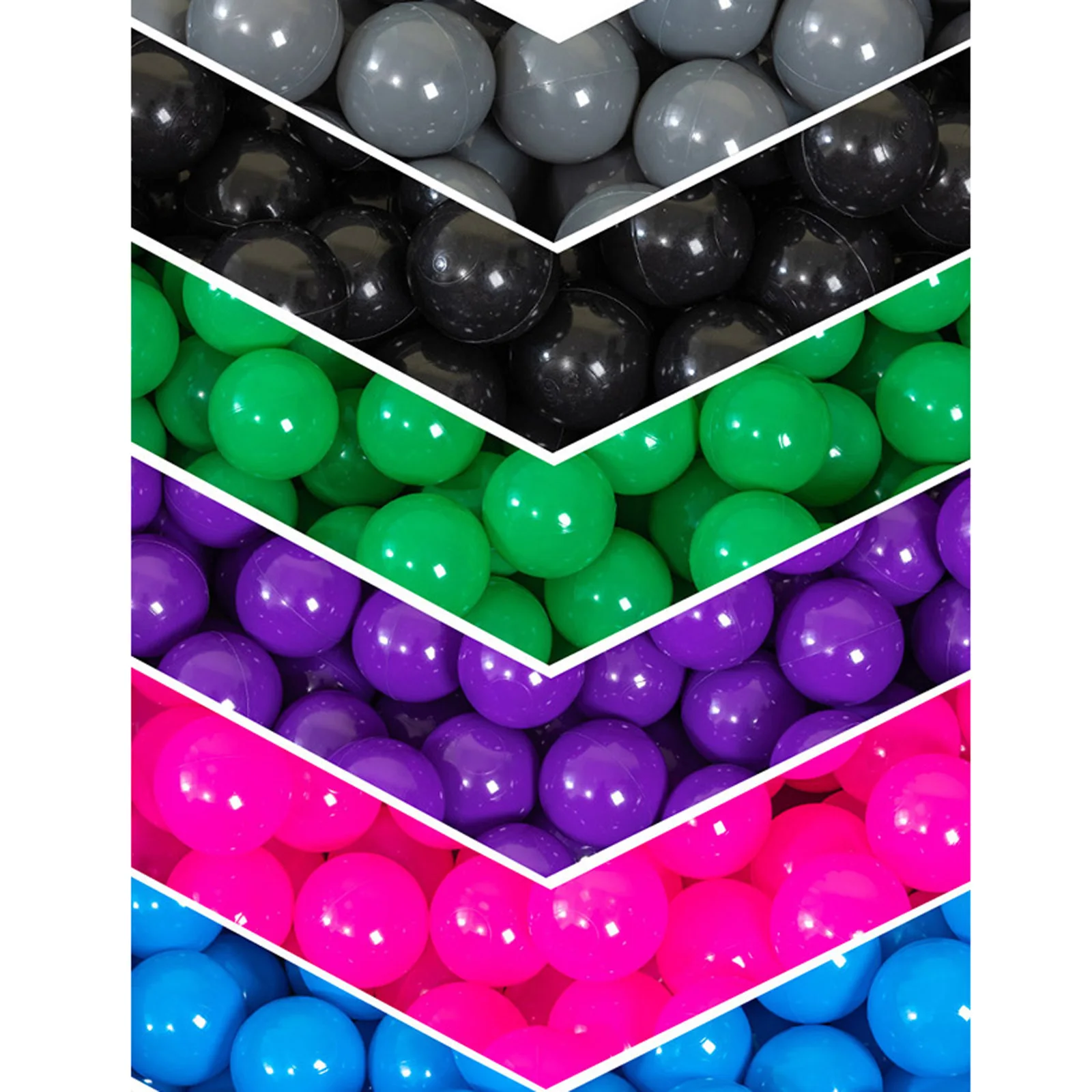 

50/100pcs Thicken Plastic Ocean Balls BPA-Free Soft Swim Pit Toys for Birthday Parties Events