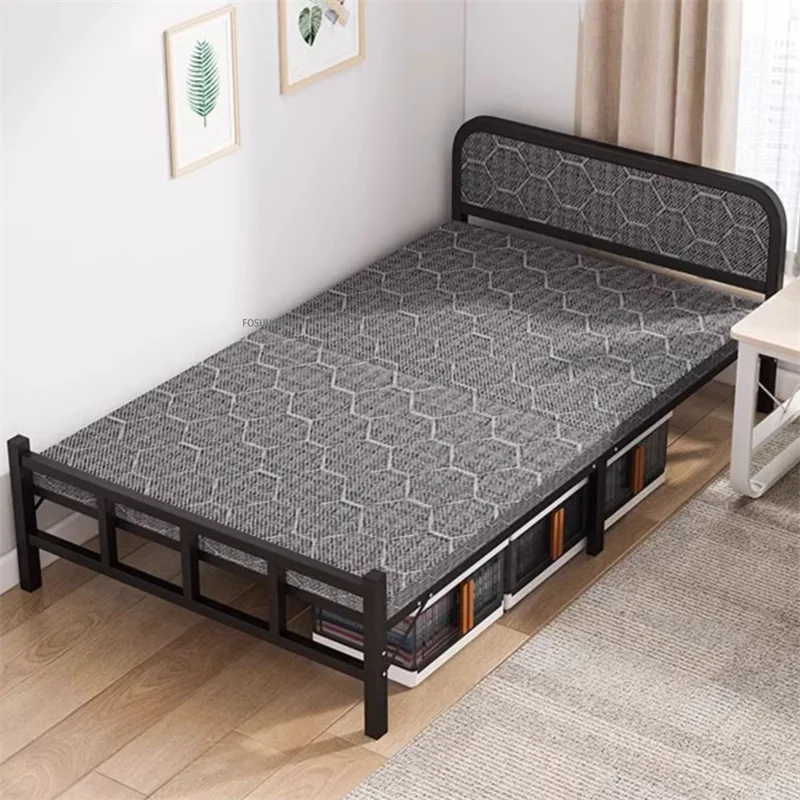Description Picture 5 of itemFolding Bed Single Home Simple Lunch Break Bed Reinforced Iron Office Dormitory Double Beds Accompanying Bed Bedroom Furniture