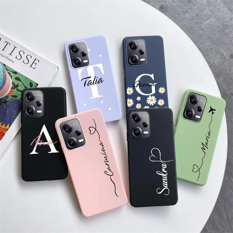 Custodia Personalizzata Personalizzata Con Nome Per Xiaomi Redmi Note 12 Custodia Globale Redmi Note 12 Custodia In Silicone Per Redmi Note 12 Pro Plu