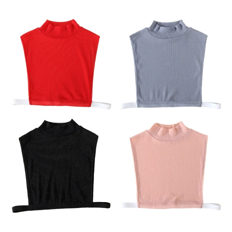 

Simple Shimmering Silver Thread Decorative Collar Woman Sweater Pullover Clothes Sewing Collar Decorative False Collar