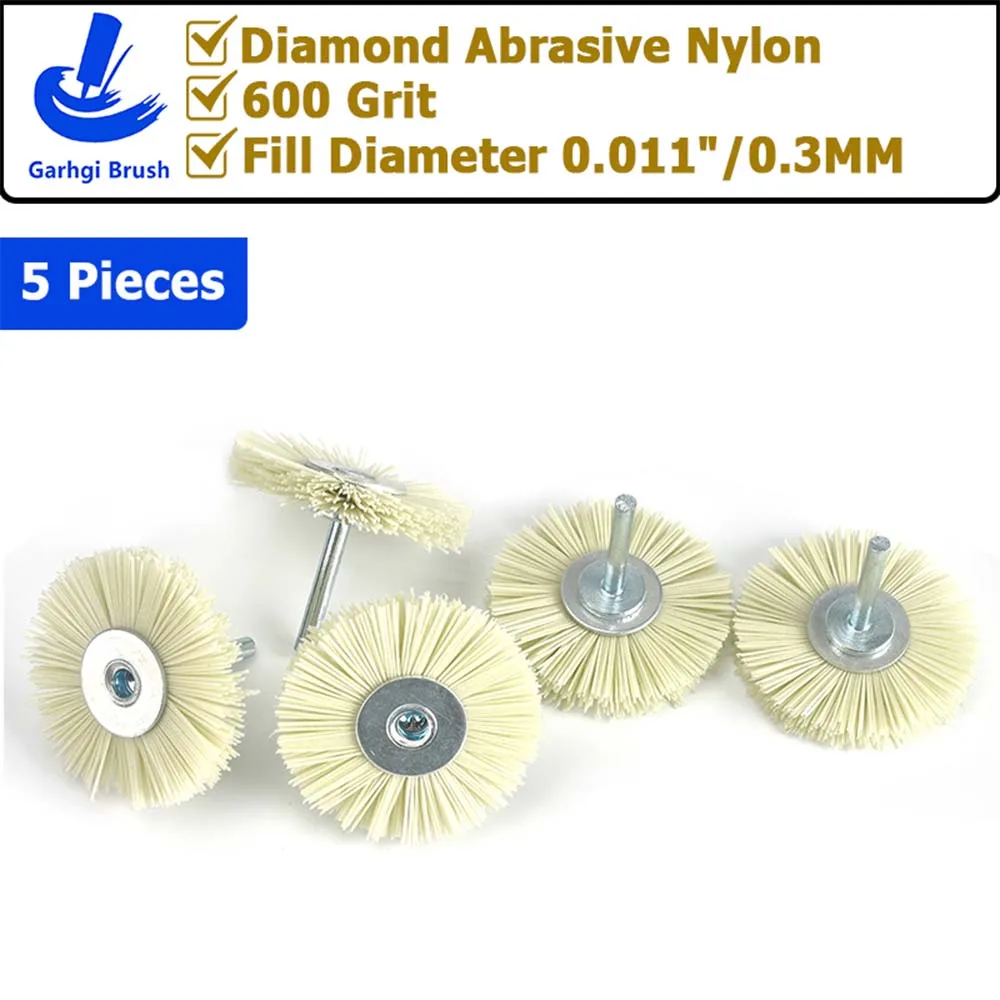 T-förmige Schleifbürste aus Nylon, Diamantkörnung 600, zum feinen Polieren von Metall, Aluminium, Holzbearbeitung, Möbeln, rotierende Elektrowerkzeuge – Detail 5