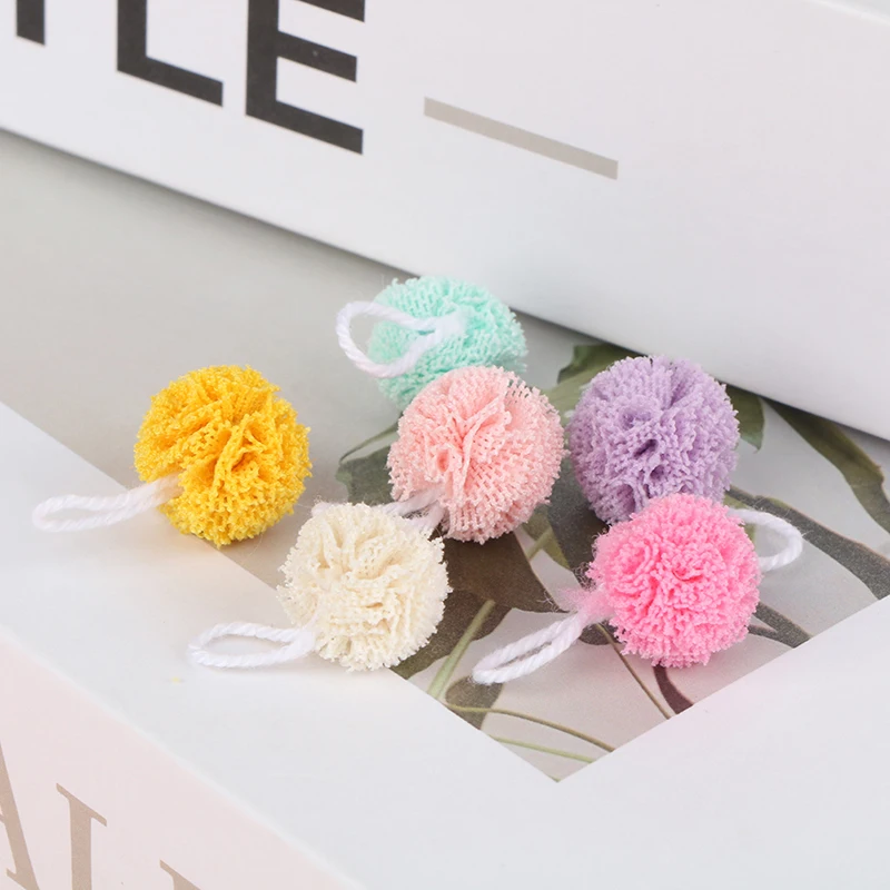 1/3/4/5Pcs 1:12 Dollhouse Miniature Furniture mini Colorful Bath Ball Model DIY Accessories Scene Model Doll Accessories