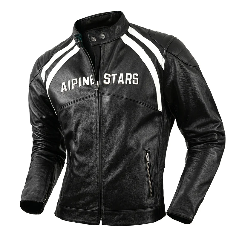 오토바이 재킷 남성용 가죽 재킷 오프로드 오토바이 안티 폴 재킷 봄과 가을 방풍 라이딩 가죽 재킷