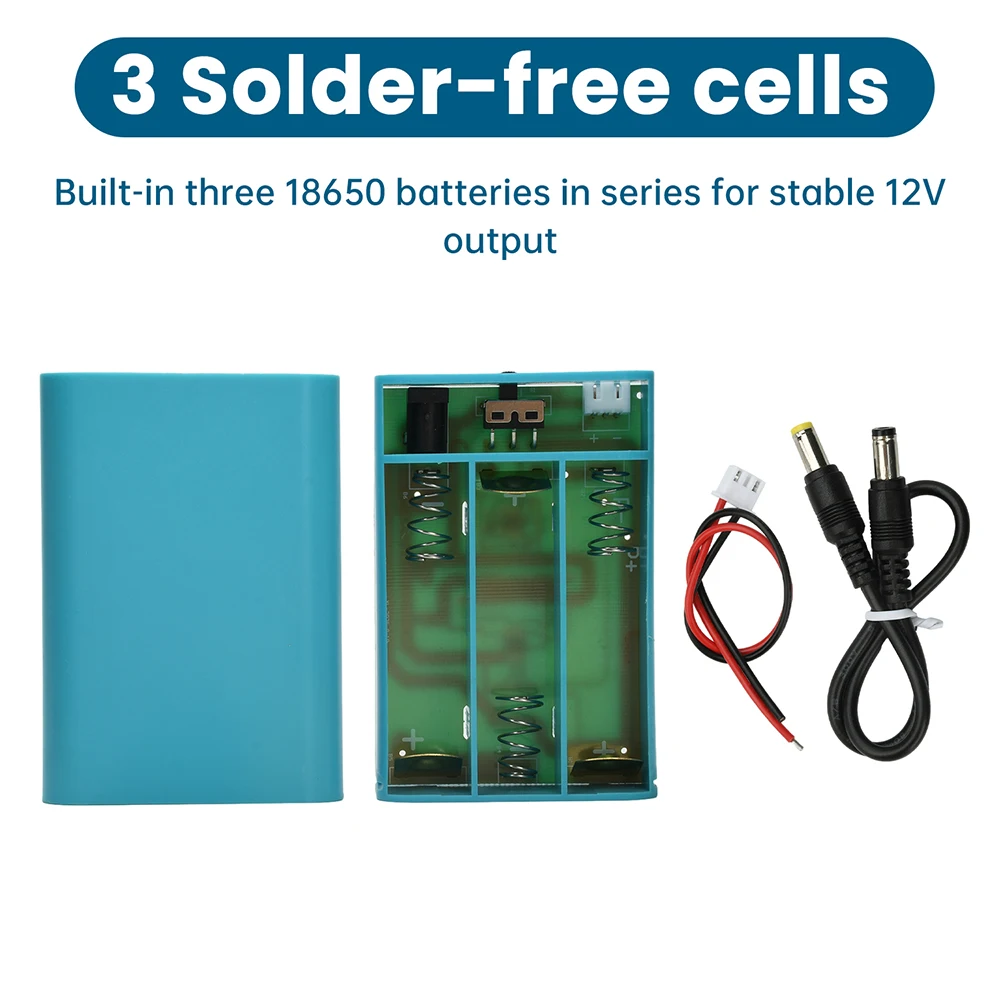 DC 12V 3*18650 Batteria Accumulatori E Caricabatterie FAI DA TE 3 Slot 18650 Batterie Custodia Porta Cellulare Scatola di Immagazzinaggio Con Indicatore di Livello Della Batteria - Image 3