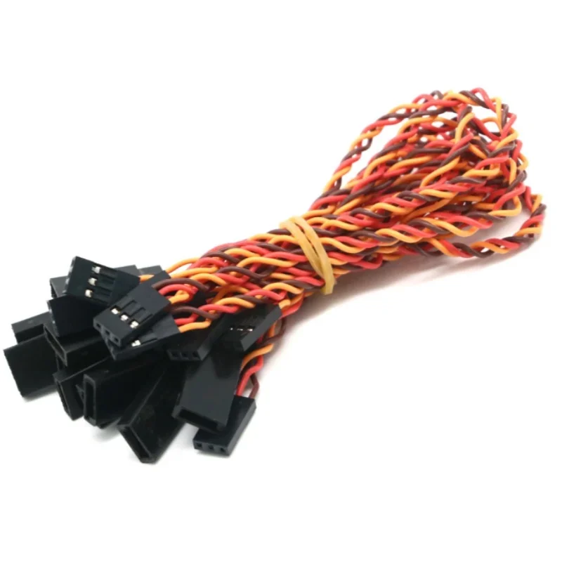 10Pcs 10/15/20/30/50/100cm Anti-interference Servo Extension Cable 30/60 Core For RC Servo Futaba JR Helicopter Drone Car Parts 2