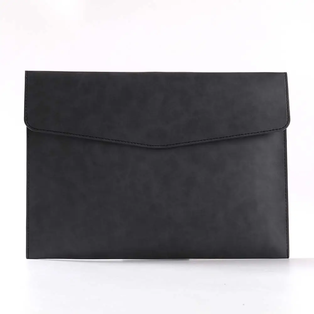 Sleek PU Leather Business Document Organizer & Laptop Bag