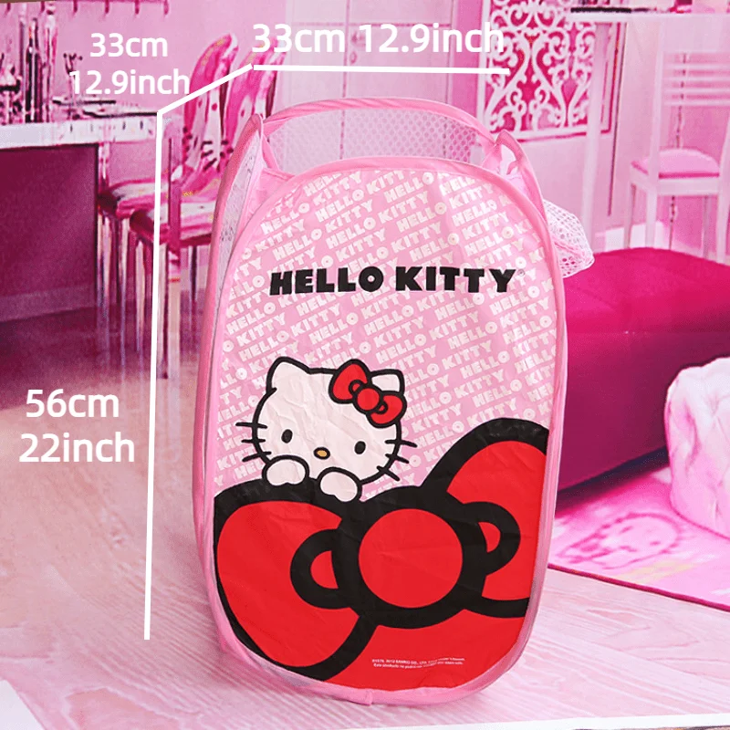 ハローキティポータブル汚れた服バスケット、y2k、sanrio