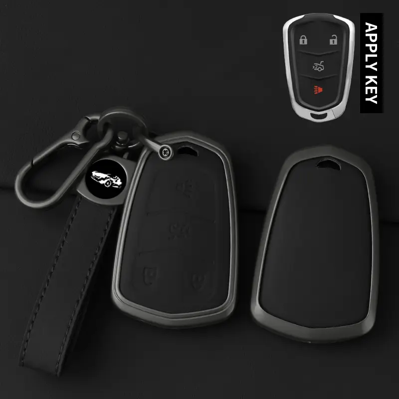 High Quality Leather Metal Car Key Case Cover Shell Fob for Cadillac 2015-2019 Escalade ATS CTS CT6 XTS XT5 SRX 3 4 5 6 Buttons - Image 16