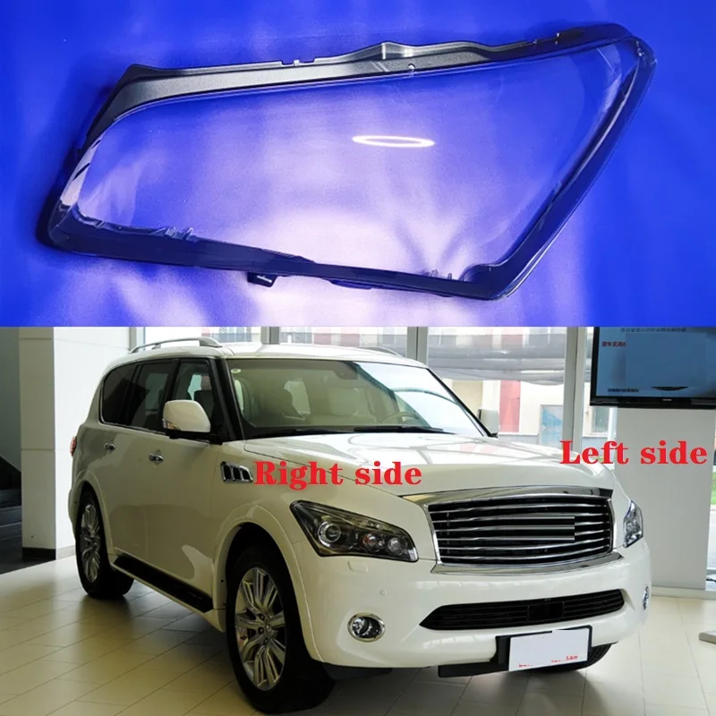 ForInfinitiQX80QX56201120122013HeadlampLensCoverCarHeadlightLampShellTransparent