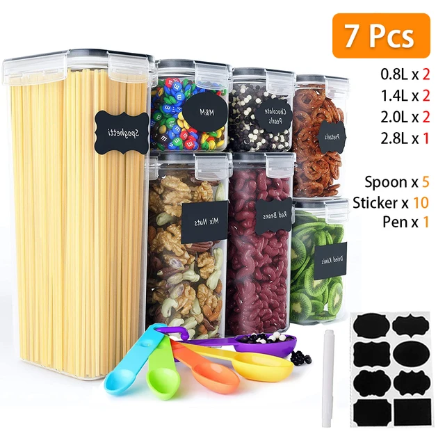 Skroam 24 Pack Airtight Food Storage Containers with Lids for Kitchen  Pantry Organization and storage, BPA Free, Plastic Caniste - AliExpress