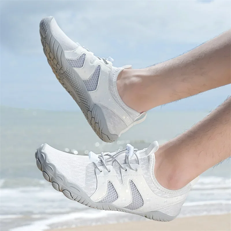 Women Men Water Shoes Upstream Wading Swimming Barefoot Five Fingers Aqua Shoes Beach Seaside Gym Fitness Unisex Sneakers water shoes aqua shoes barefoot shoes