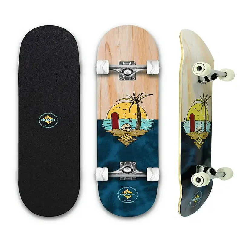 

Skull Island 31 In. Popsicle Street Skateboard with 54 mm Twisted