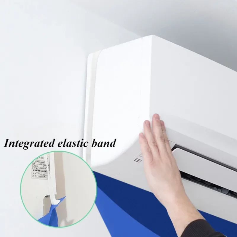 Air conditioning cover 100cm PVC Cleaning Cover Bag with Water Pipe for 1-1.5P Split Hanging Air Conditioner