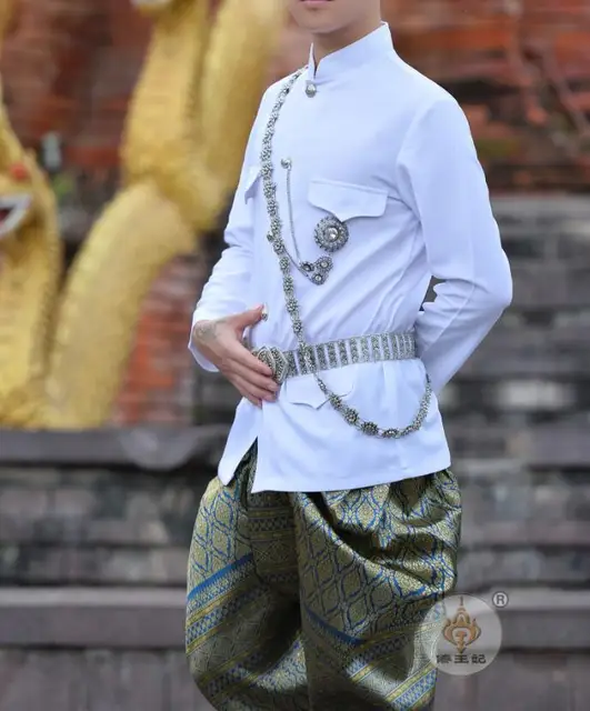Fashion Traditional Thai Men's Clothing Thai Traditional