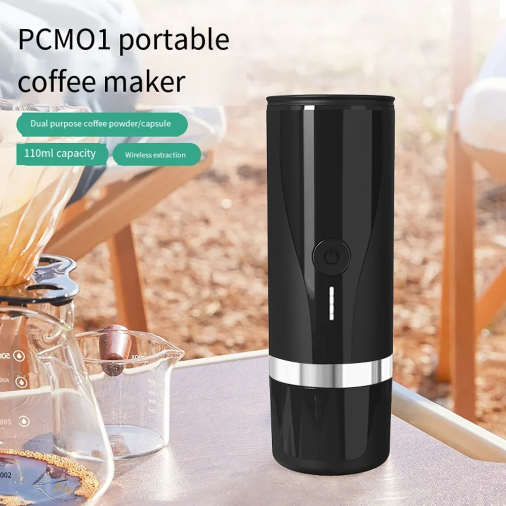 Description Picture 2 of item2200mAh Portable Capsule Coffee Machine Extraction and Brews Coffee Capsules and Coffee Powder for Car Camping Travel Outdoor
