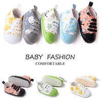 Baby Canvas Shoes for Boys and Girls Cute Animal Printed Soft Cotton Sole Spring and Autumn Casual Shoes 1