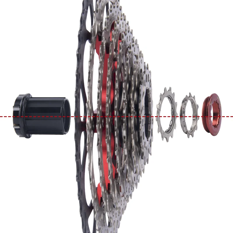 Bicycle Cassette Bicycle Sprocket Gear Bicycle Parts Bike Sprocket Bike Freewheel VIARON K7 11V MTB Bicycle Cassette 12 Velocidades Road Bike Freewheel Sprocket 8V 9V 10V 40/42/46/50/52T For SHIMANO HG Hub