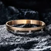 Luxury Cuff Bracelet Bangle Stainless Steel  Bracelet Carving Couple Bangle For Men Women Jewelry Wedding Forever Kpop Gifts 5