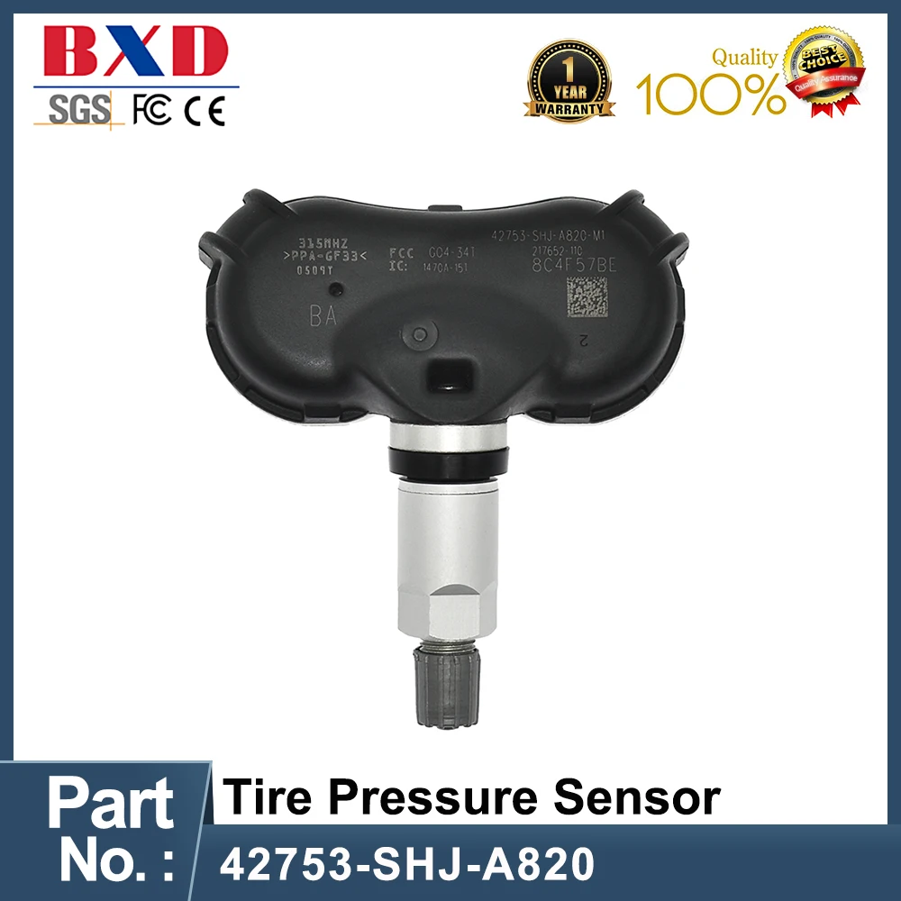 

4PCS TPMS Tire Pressure Sensors 42753-SHJ-A820-M1 For Honda Element 2008 Odyssey 2008-2010