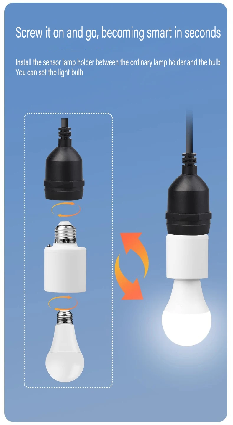 E27 Led Lamp Base with Wireless Remote Control Smart Timer Sfeef0493127441cba56fd8e0446c7838L