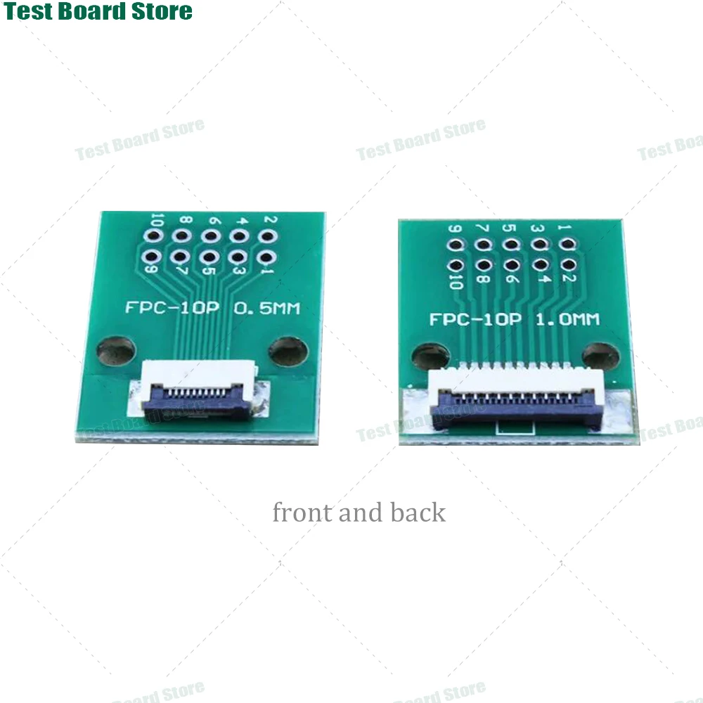 

1Pcs FPC/FFC adapter board 0.5mm/1.0mm spacing connector 10P flexible cable double-sided adapter socket cable socket