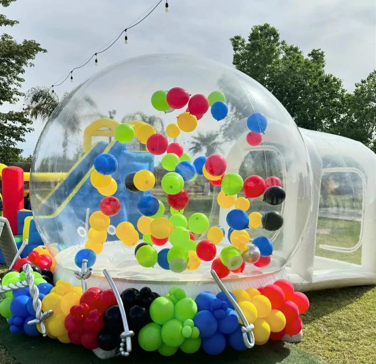 Gymboree Toys Inflatable bubble house balloon bubble house transparent PVC with accessories
