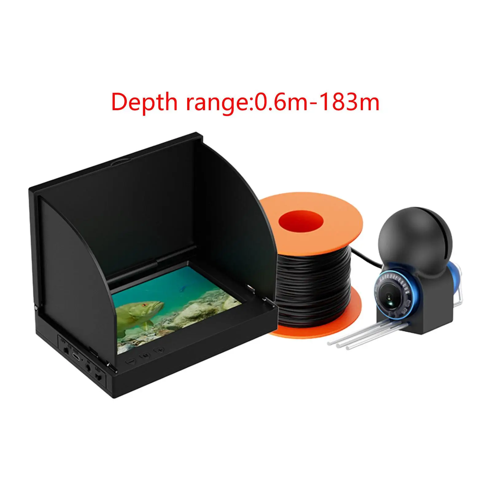 어군탐지기, 호수 바다용 수중 낚시 카메라 LCD 모니터