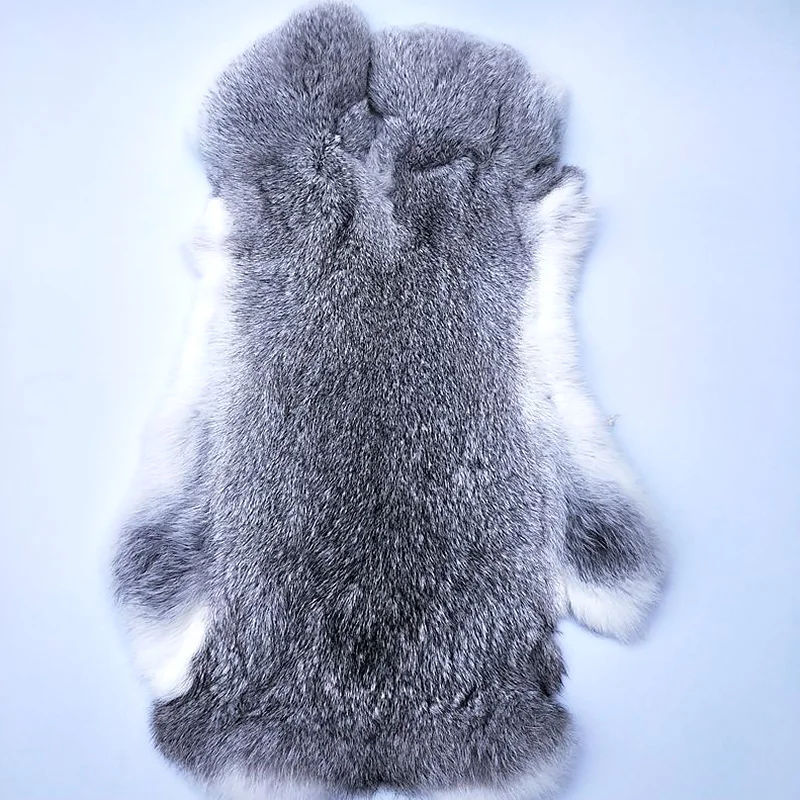 Fur Fabric Natural Soft Genuine Rabbit Pelt Real Fluffy Fur Hide Materials For Crafts Whole Piece DIY Home Decoration Clothing Accessories