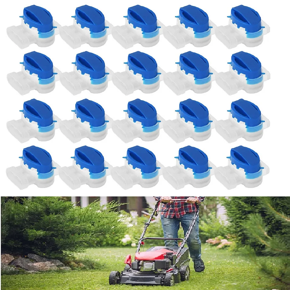 Sturdy Cable Connectors for Robotic Lawnmowers, Pack of 30 Connection Clamps, Durable Material, Ideal Replacement Parts