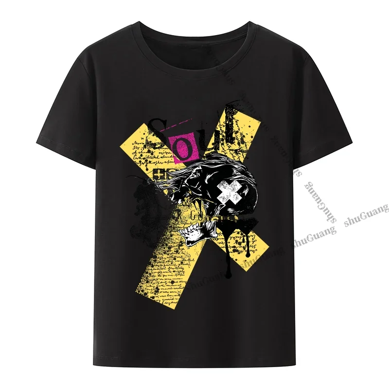 

Футболка мужская с круглым вырезом, винтажная тенниска с принтом в стиле ретро, графическая майка с коротким рукавом, одежда с юмором, Y2k, уличная одежда, лето