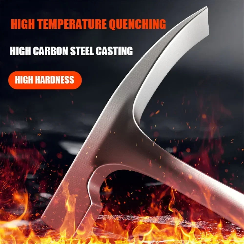 High Carbon Steel Geological Hammer Professional Multifunctional Hand Tool Hammer Camping Integrated Forging Claw geological hammer