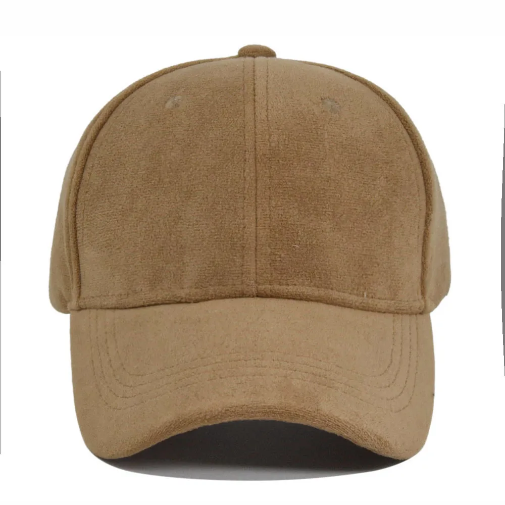 Baseball Caps Fashion Suede for Men Women Autumn Winter Solid Retro Snapback Hip Hop Unisex Street Adjustable Sun Visor
