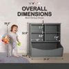 Kids'Toy Storage Organizer,Open Storage Cubby, Multifunctional Book Cabinet/ Shelf for Nursery,Playroom,Closet,Home Toy Bookcase 2