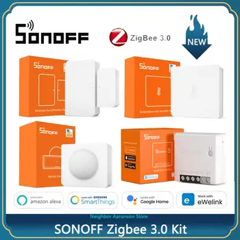 SONOFF-Zigbee 3.0 미니 ZBMINI DIY 스마트 스위치, 무선 스위치, 온도 습도, PIR 모션, 도어 센서, 알렉사 구글 홈 호환