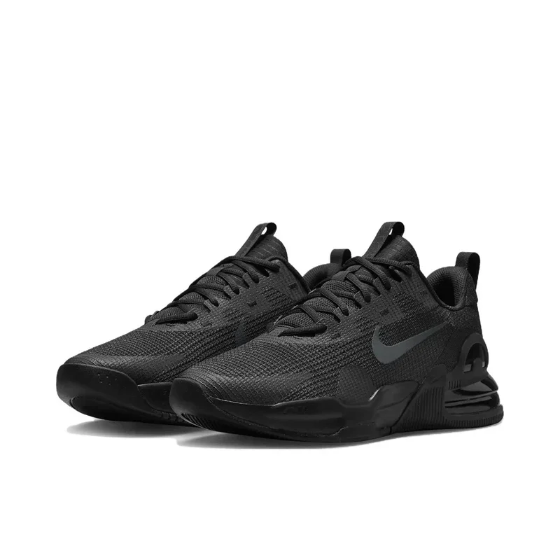Running Shoes Air Cushion Shoes Nike Air Max Alpha Trainer 5 Mesh Breathable Cushioned Men's and Women's Off-black
